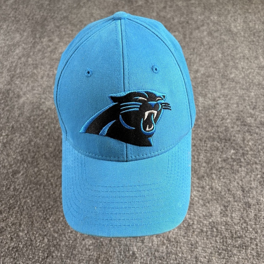 Carolina Panthers NFL Team Apparel Hat Blue Strapback Logo Cap Game Day Football